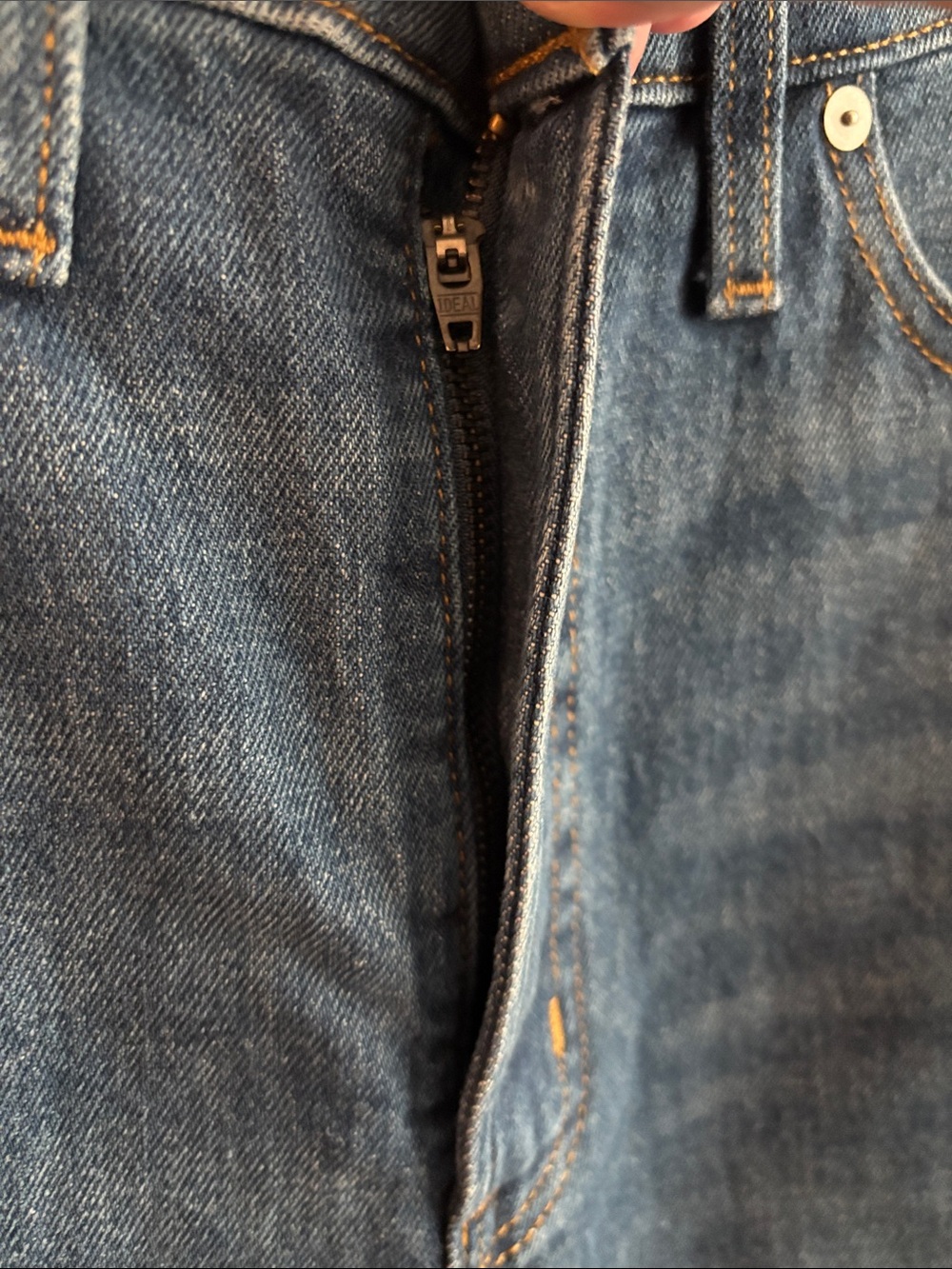 Madewell Sz 29 The Perfect Vintage Straight-Leg High Rise Jeans in Medium Blue - Picture 3 of 9